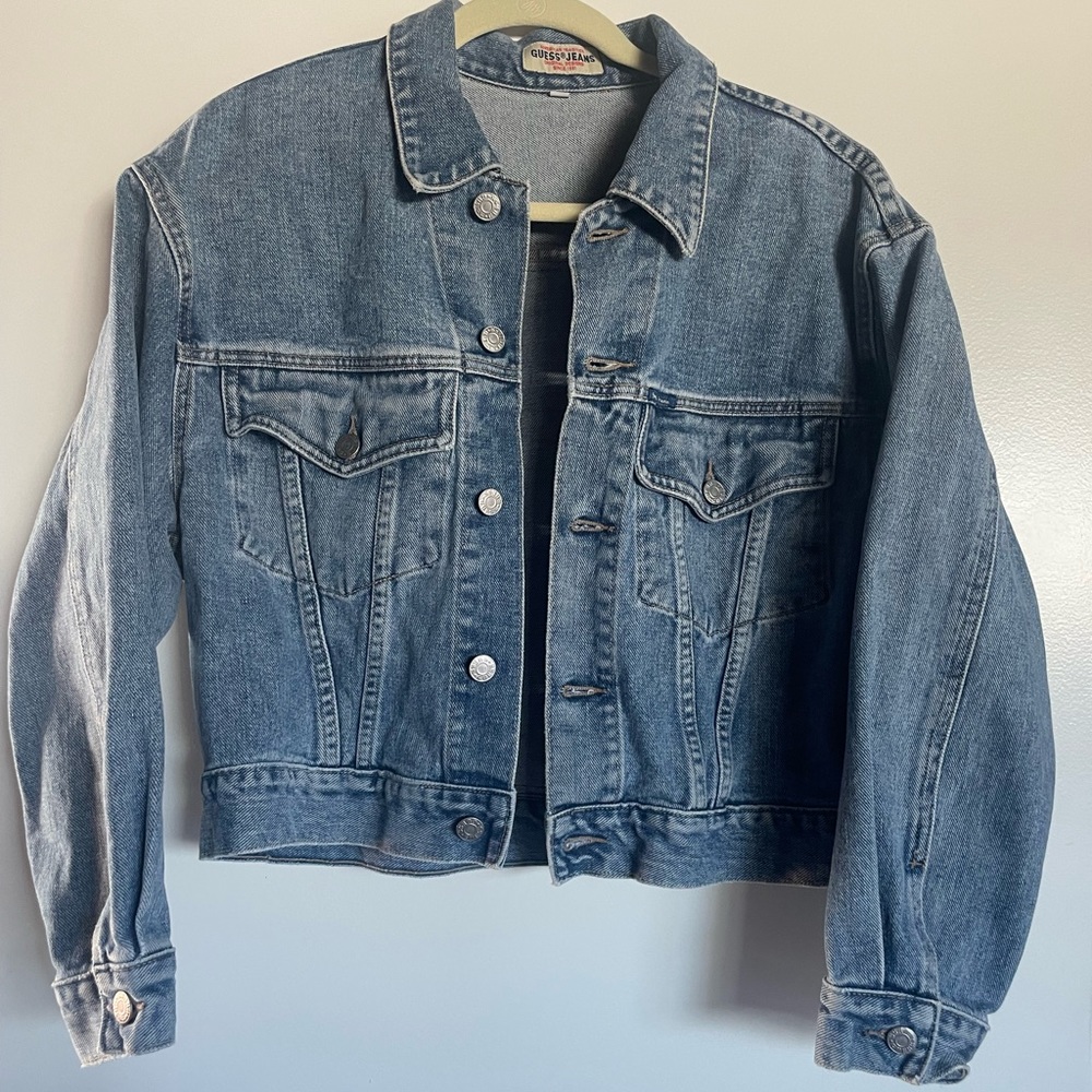 Custom Vintage Guns & Roses Jean Jacket - Picture 3 of 5